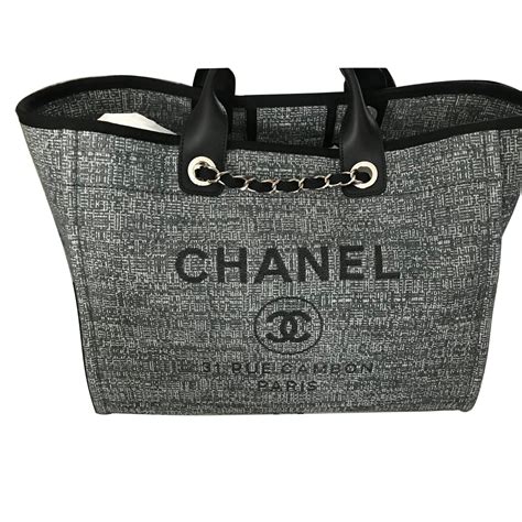 chanel backpack deauville|Chanel deauville large tote bag.